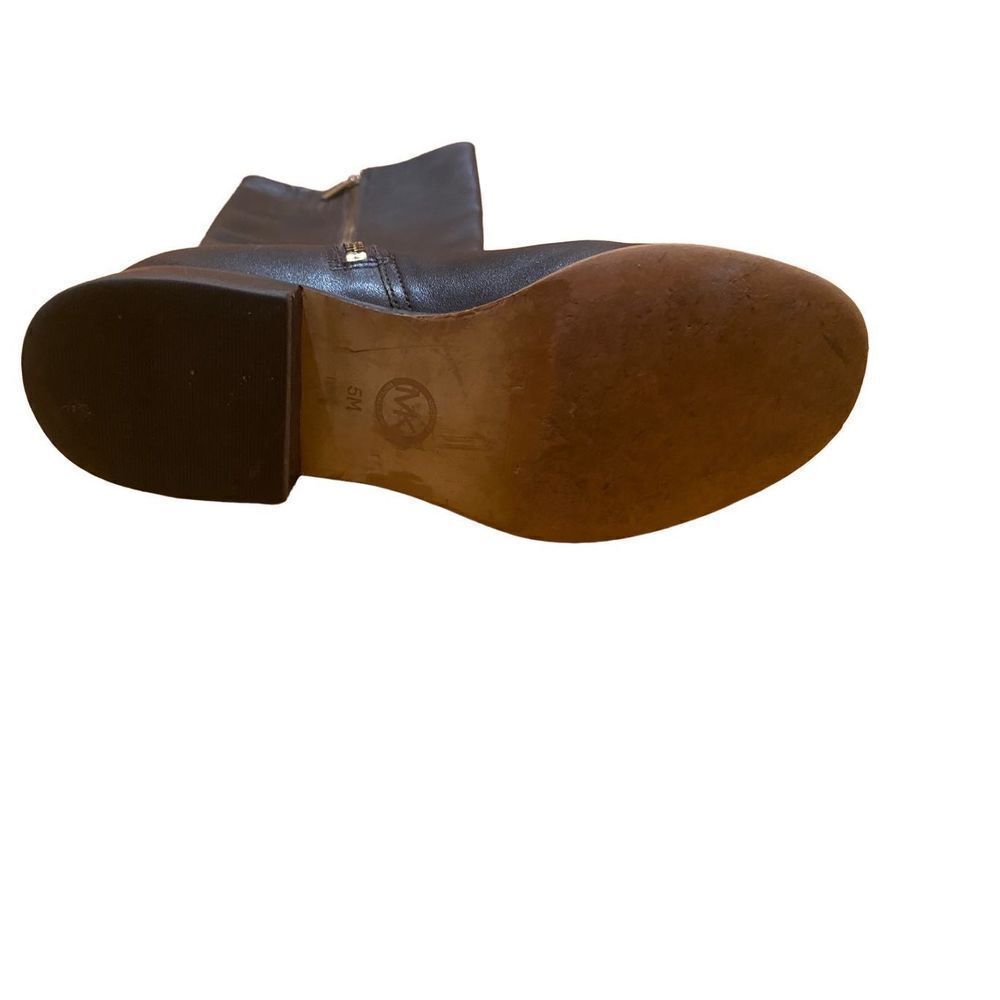 Michael Kors Brown Leather Charm Riding Boots size 5 - Picture 2 of 8